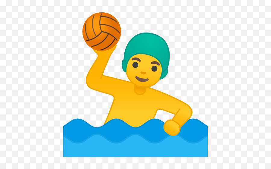 Man Playing Water Polo Emoji - Waterpolo Dibujos Animados,Mouth Watering Emoji