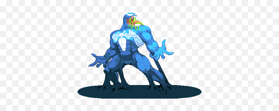 Pixel Art Marvel Vs Capcom Venom - Marvel Vs Capcom Venom Emoji,Venom Emoji