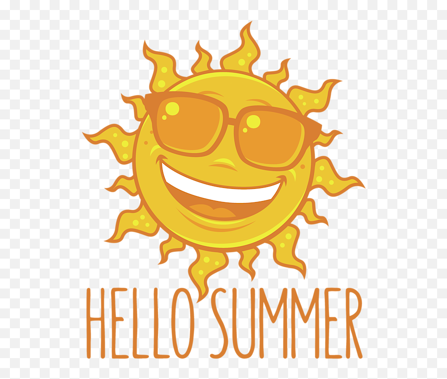 Hello Summer Sun With Sunglasses Womenu0027s Tank Top - Summer Sun With Sunglasses Emoji,Glasses Emoticon