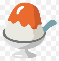 Shaved Ice Emoji Clipart - Dibujos De Raspados A Blanco Y Negro