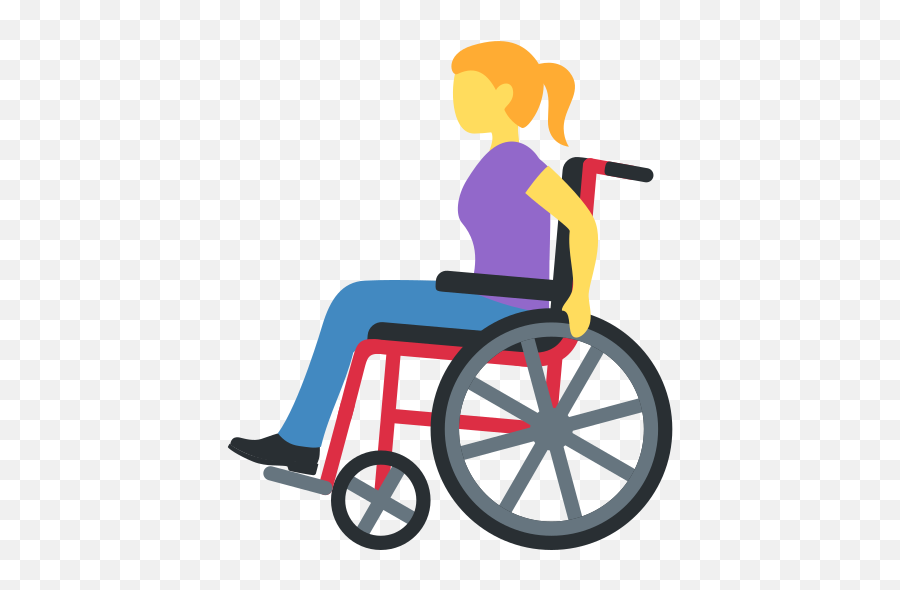 Twemoji12 1f469 - Wheelchair Emoji,Wheelchair Emoji