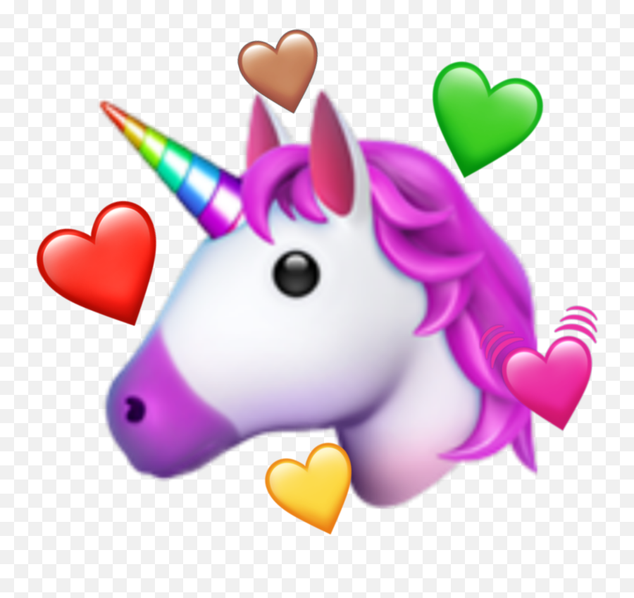 Unicorn Heart Iphone Sticker - De Emojis De Unicornios,Unicorn Emoji Iphone