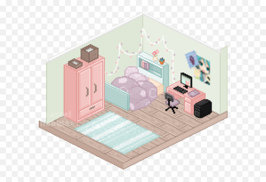 Kawaii Clipart Bedroom Kawaii Bedroom - Bedroom Kawaii Clipart Emoji,Emoji Bedroom