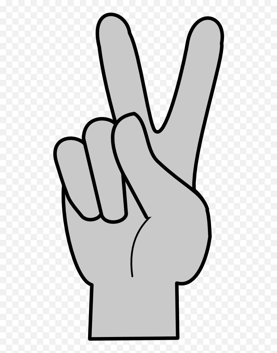 Middle Finger Clipart The Cliparts 2 - Transparent Peace Sign Finger Emoji,Peace Fingers Emoji