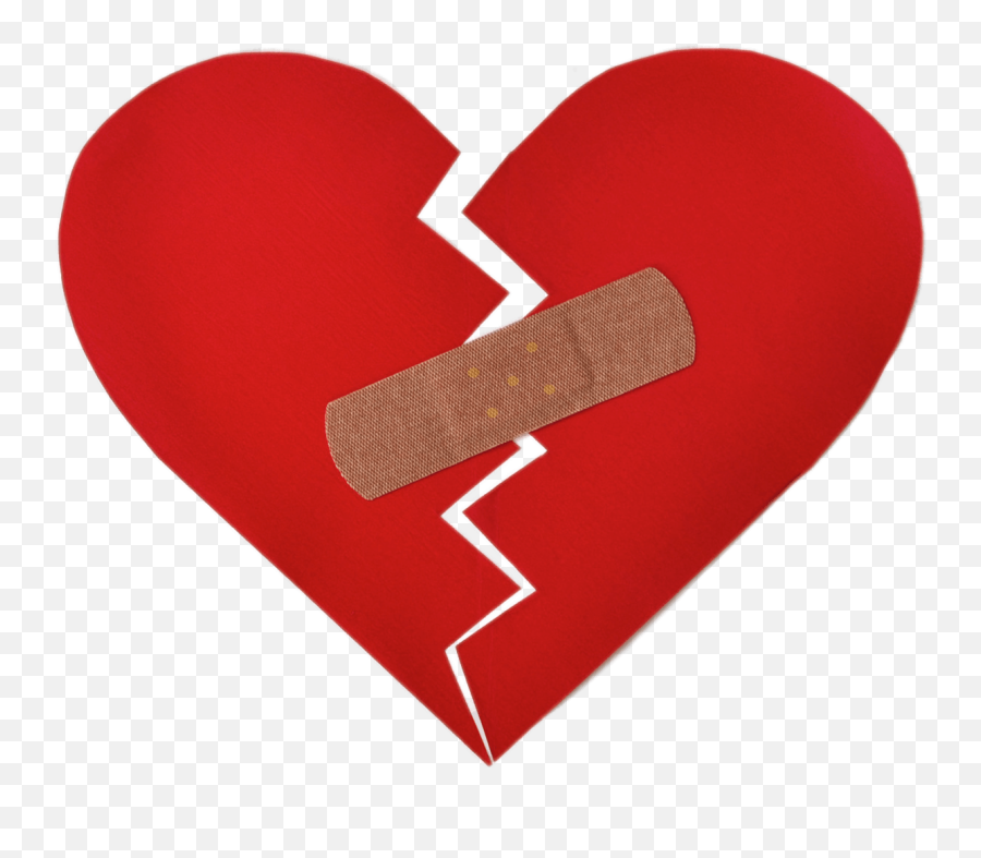 Pink Clipart Broken Heart Pink Broken Heart Transparent - Broken Heart With Bandage Emoji,Heartbroken Emoji
