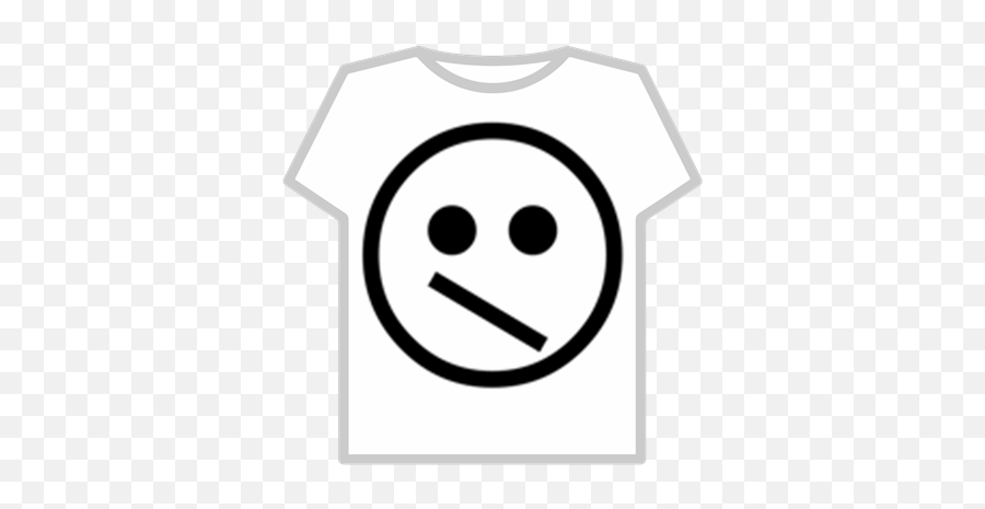 Skeptical Face Emoticon - Sad T Shirt Roblox Emoji,Skeptical Emoticon