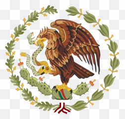 Coat Of Arms Mexico - Mexican Flag Eagle Transparent Emoji
