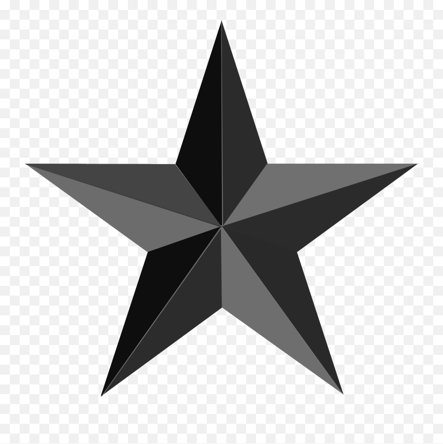 Black Star - Star Png High Resolution Emoji,Falling Star Emoji