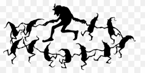 Dancing Midgets - Irish Fairies Silhouette Emoji
