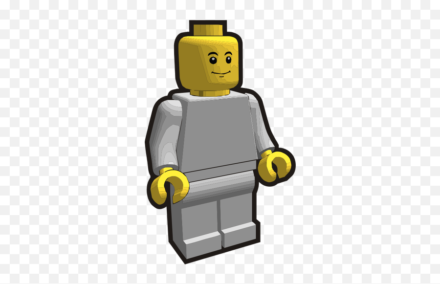 Plastic Toy Vector Drawing - Lego Minifigure Image Png Emoji,Star Wars Emoji Twitter