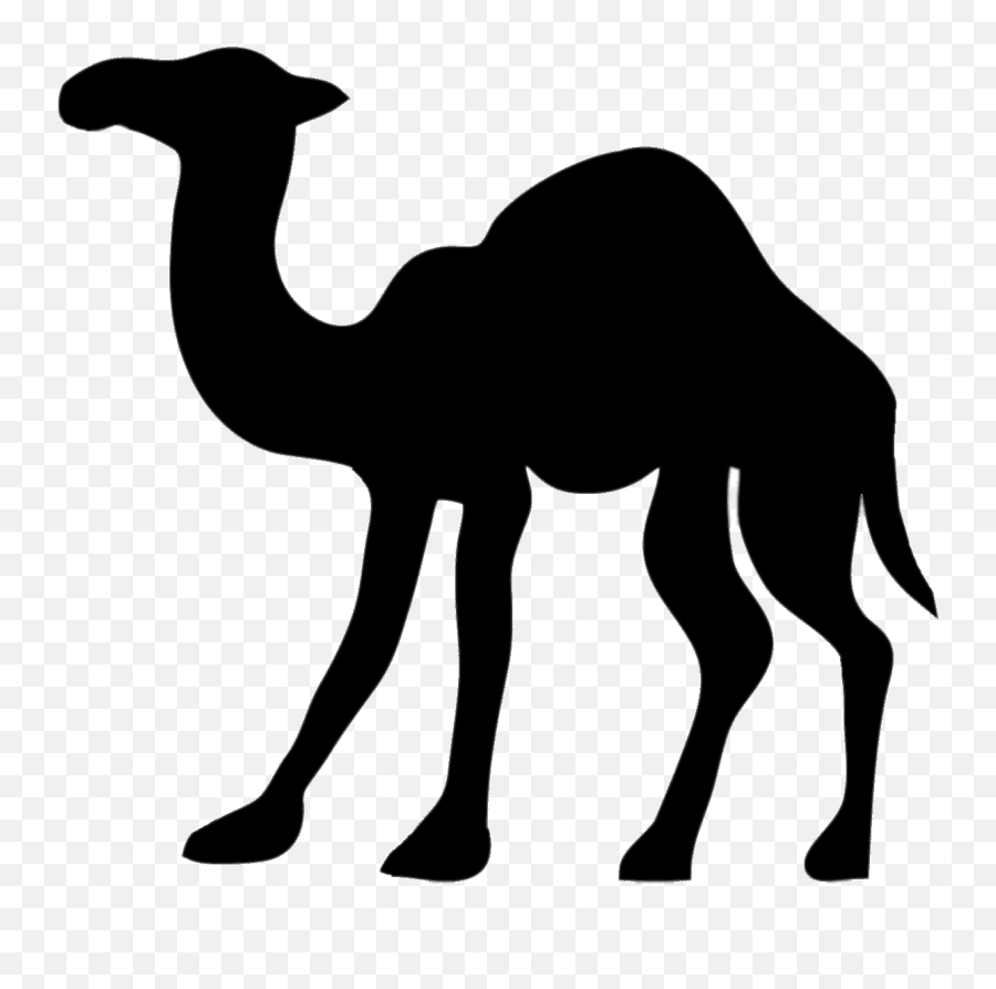 Transparent Camel Clipart Png - Silhouette Camel Clipart Emoji,Camel Emoji