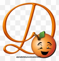 Orange Fruit Smile Alphabet Emoji - Letra D Png Dorada,Emojid