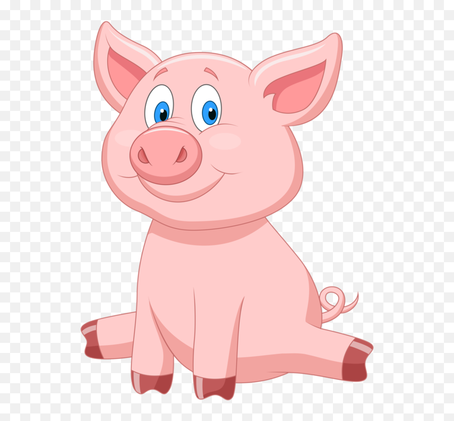 Clipart Farm Pig Clipart Farm Pig - Transparent Cartoon Pig Emoji,Piglet Emoticon