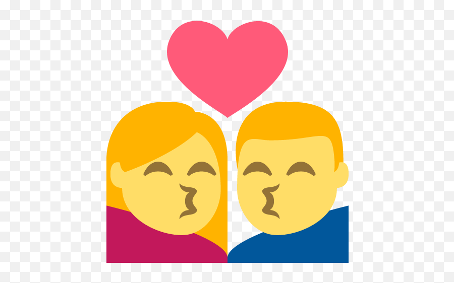 Kiss Emoji For Facebook Email Sms - Emoji Women Couple Facebook,Kiss Emoji