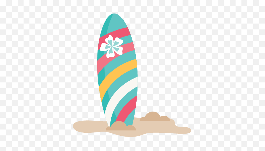 Surfboard Clipart Png - Transparent Background Surfboard Cartoon Png Emoji,Surfboard Emoji