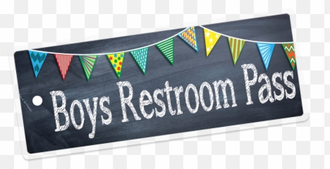 Chalkboard Boys Pass Laminated - Banner Emoji