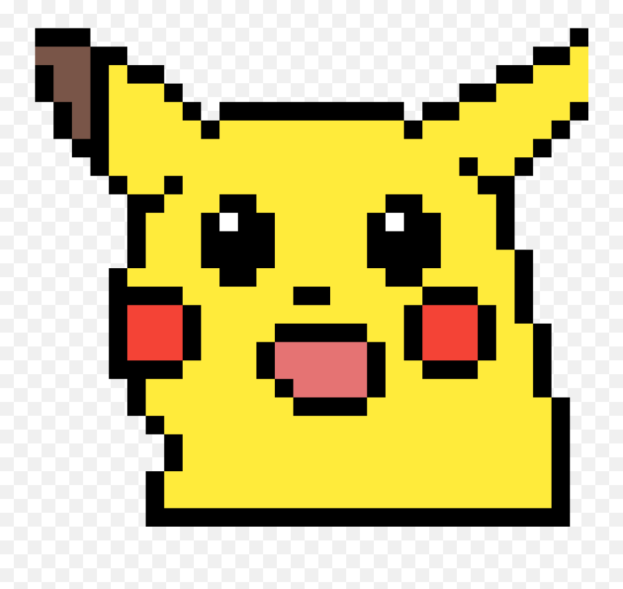 Pixilart - Pixel Art Minecraft Pikachu Emoji,Suprised Emoticon - free ...