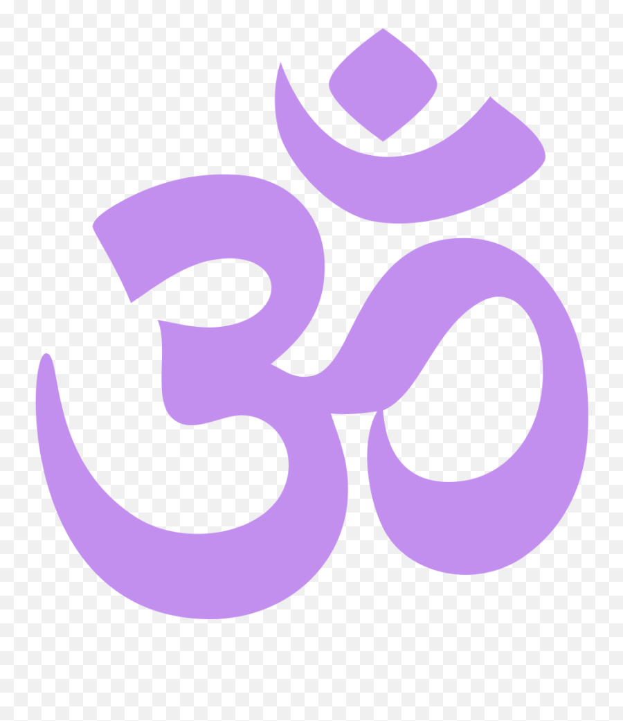 Emojione 1f549 - Hinduism Symbol Transparent Background Emoji,Purple Emoji