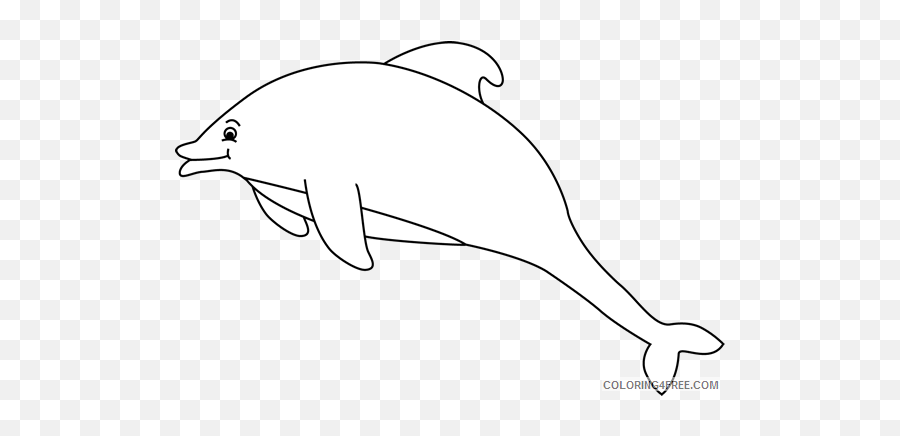 Dolphin Outline Coloring Pages Dolphin Clip Printable - Common Bottlenose Dolphin Emoji,Dolphin Emoji