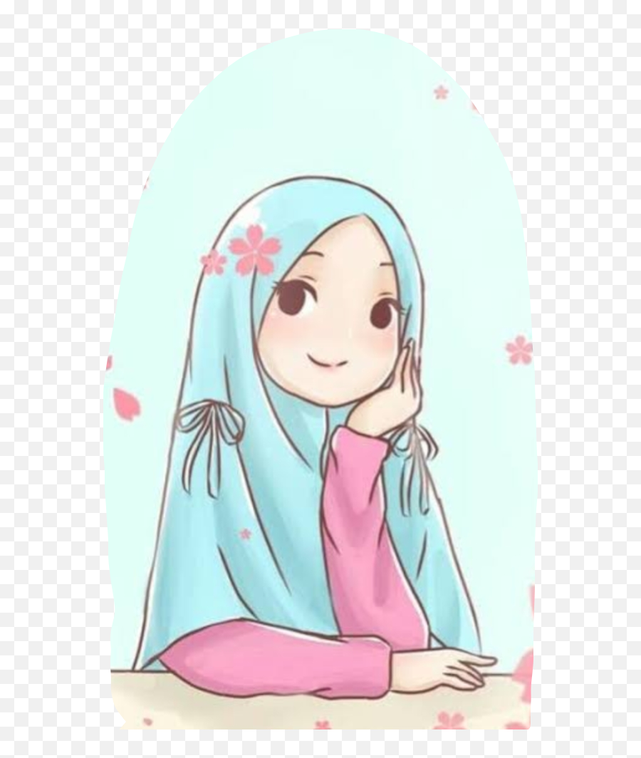 Hijab Hijabgirl Cute Kz Sticker By Dürrü Meknun - Cute Cartoon Muslim Girls Emoji,Hijab Emoji