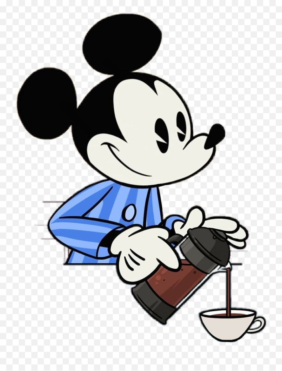 Cartoon Disney Mickeymouse Sticker By Nrggiulia83 - Wake Up Mickey Mouse Emoji,Wake Up Emoji