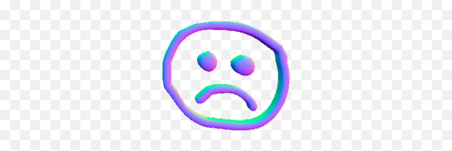 Waporwave Tumblr Violet Sad Emoji Heart - Png Sad,Violet Emoji