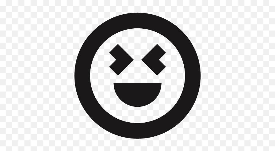 Emojis Emoticons Giddy Happy Joy Thick Lines Icon Emoji,Black Emojis