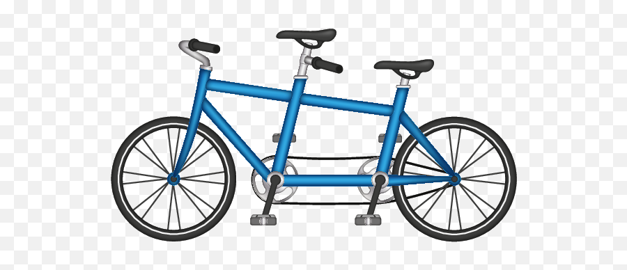Tandem Bicycle - Bike Tire Outline Emoji,Biking Emoji