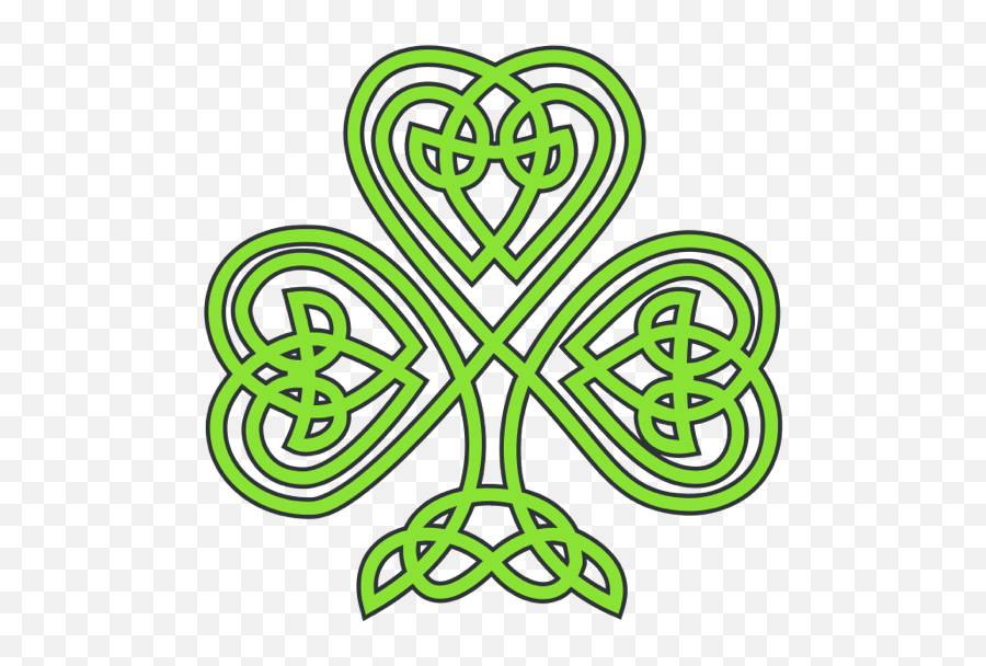 4 Leaf Clover Clipart Of Shamrocks And Four Leaf Clovers 5 - St Patricks Day Celtic Emoji,Four Leaf Clover Emoji