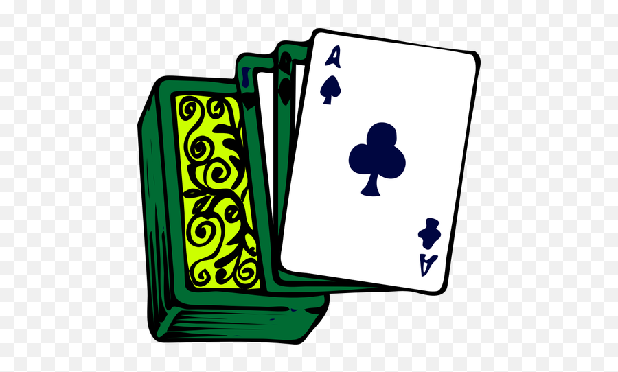 Poker Card Deck Vector Clip Art - Pack Of Cards Clipart Emoji,Ace Card Emoji