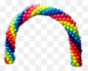 Rainbow Balloon Arch - Rainbow Balloon Arch Png Emoji,Emoji Balloon Arch
