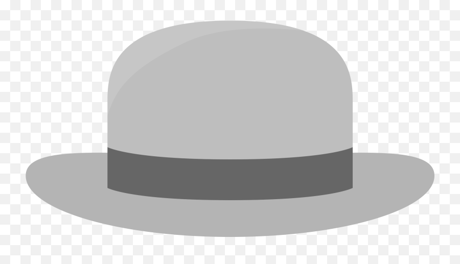 Bowler Hat Vector Clipart Image - Gray Hat Png Emoji,Emoji Alphabet Code