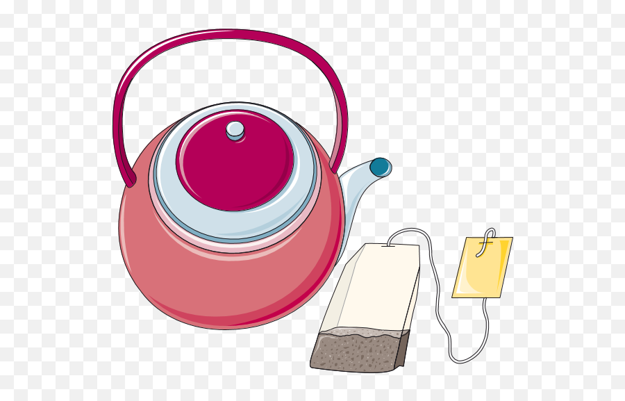 Teapot With Teabag Clip Art - Circle Emoji,Tea Bag Emoji