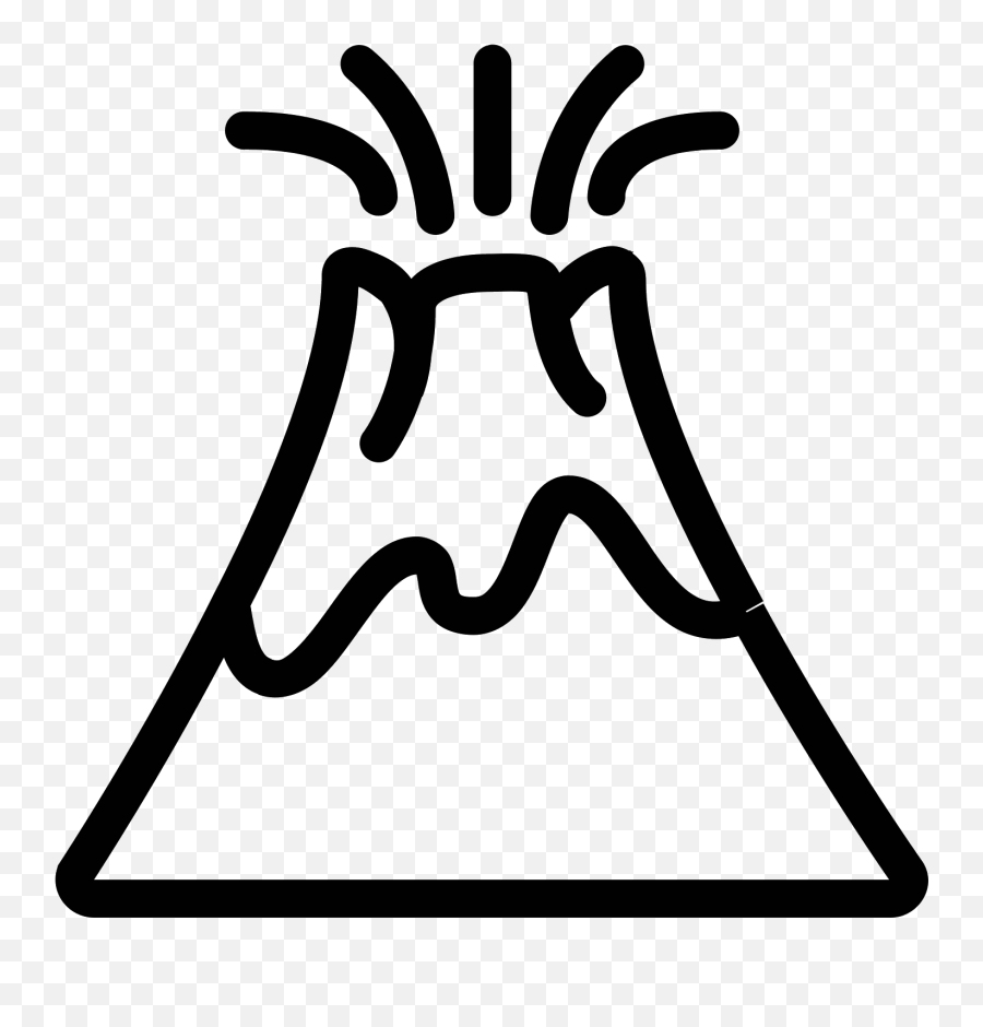 Volcano - Volcano Clipart Transparent Free Emoji,Volcano Emoji
