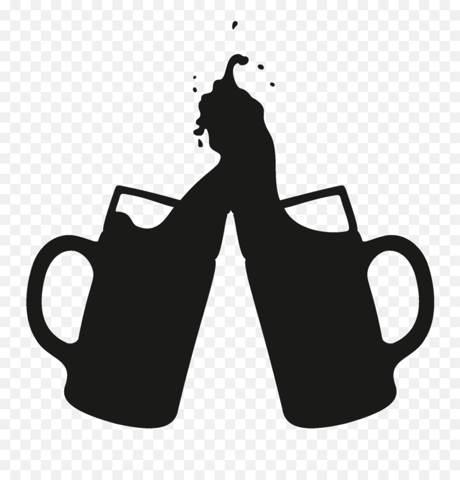 Free Png Beer Glasses - Beer Mug Silhouette Png Emoji,Emoji 77