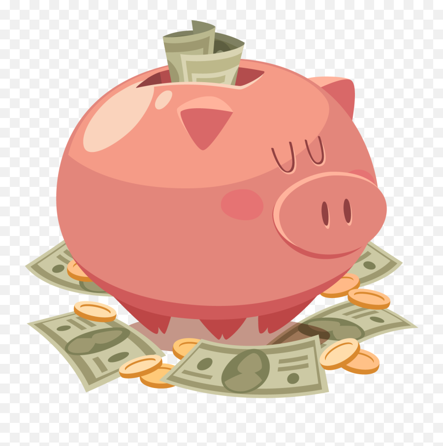 Piggy Bank Png - Piggy Bank Cartoon Png Emoji,How To Insert Emojis In Word