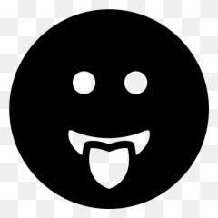 Mouth Svg Smiley Picture - Black Smiley Face Icon Emoji,Blessed Emoticon