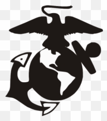 Marine Seal Department Of The Navy Black And White Sticker
