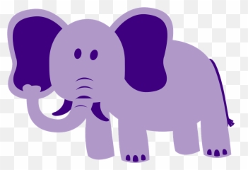 Elephant Large Animal African Wildlife - Colourful Animals Clip Art Emoji,Ten And Rain Emoji
