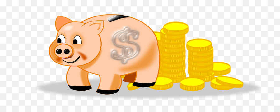 Piggy Bank Coins Money To Save Cash Box - Pieces De Monnaie Dessin Humoristique Emoji,Pig Money Emoji