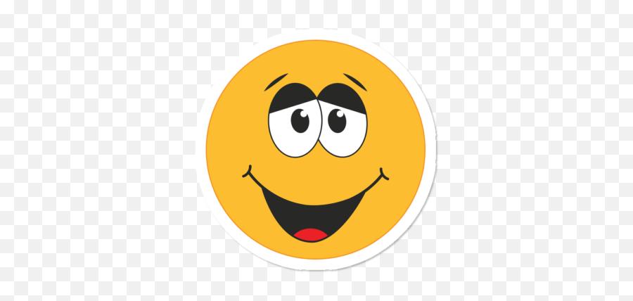 Emoji Devil Funny Face Sticker By - Smiles Icons Transparent Background,Relaxed Face Emoji