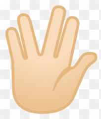 Light Skin Tone Emoji - Emoji Star Trek Png,Vulcan Emoji