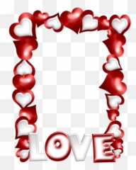 Download B Mi Love Frame Template Pictures - Png Emoji