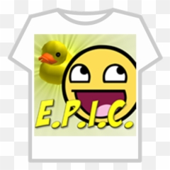 EPIC T - Shirt Features DUCK and FACE Roblox Awesome Smiley Png Emoji