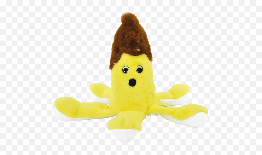 Banana Split Furry Pillow - Stuffed Toy Emoji,Banana Emoji Png