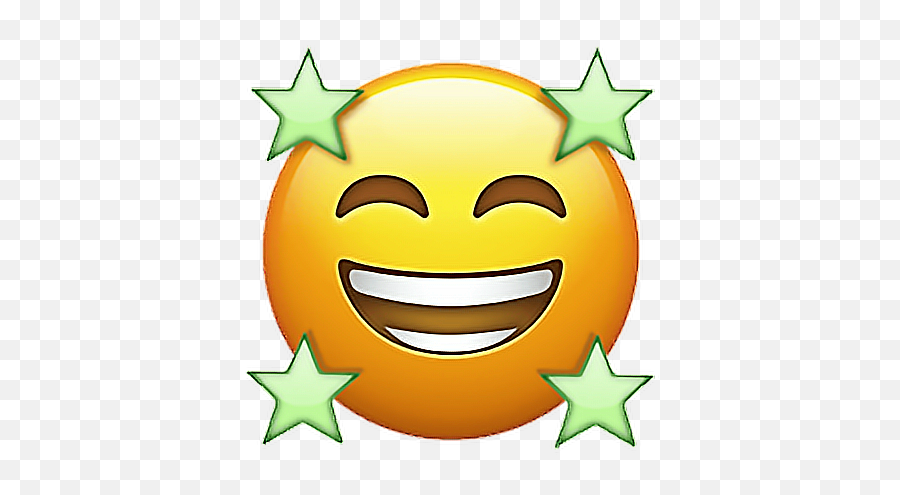 Emoji Emojisticker Sticker Stickers Happy Smiley Stars - Smiley,Happy Smiley Emoji