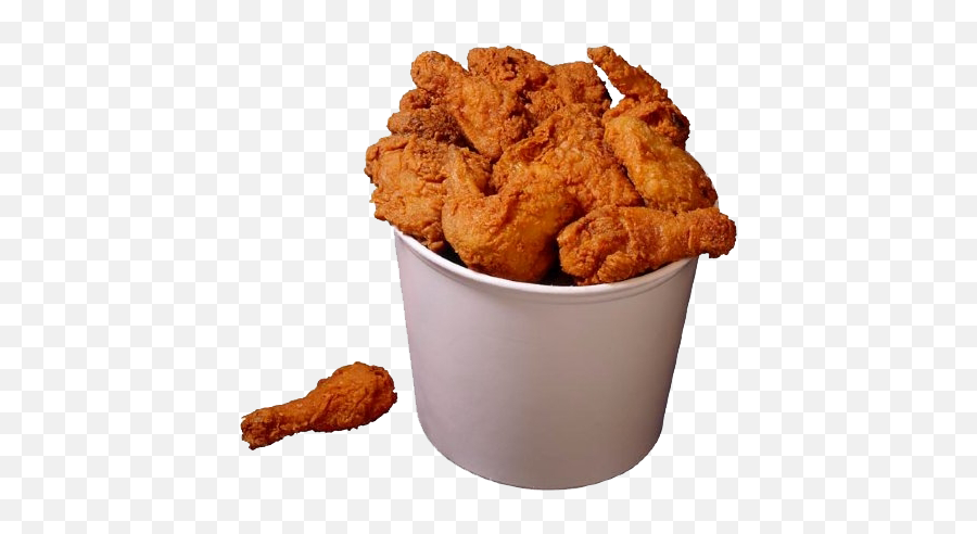 Bucket Of Fried Chicken Clipart - Transparent Bucket Of Chicken Emoji,Chicken Wings Emoji