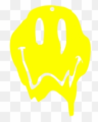 Melting Smiley Earrings - Acid Face Emoji