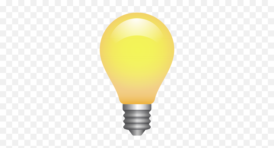 Light Bulb Icon - Incandescent Light Bulb Emoji,Emoji Light