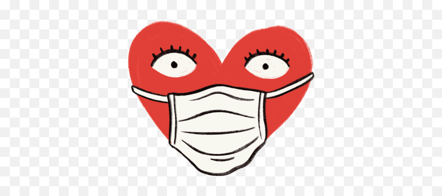 Mask Love Sticker By Emoji For Ios U0026 Android Giphy In 2020 - Wear Your Mask Gif,Hmm Emoji